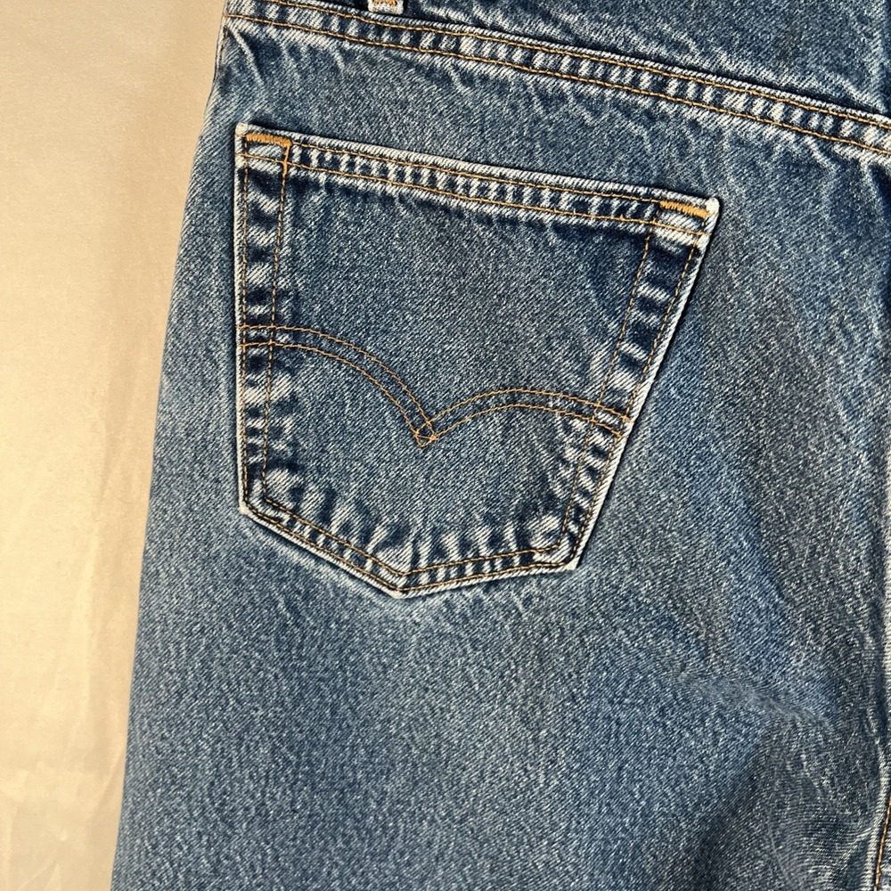 Levi's 505 Regular Fit Jeans Mens W36 L32 Blue Denim Classic Casual K5 - Picture 16 of 16